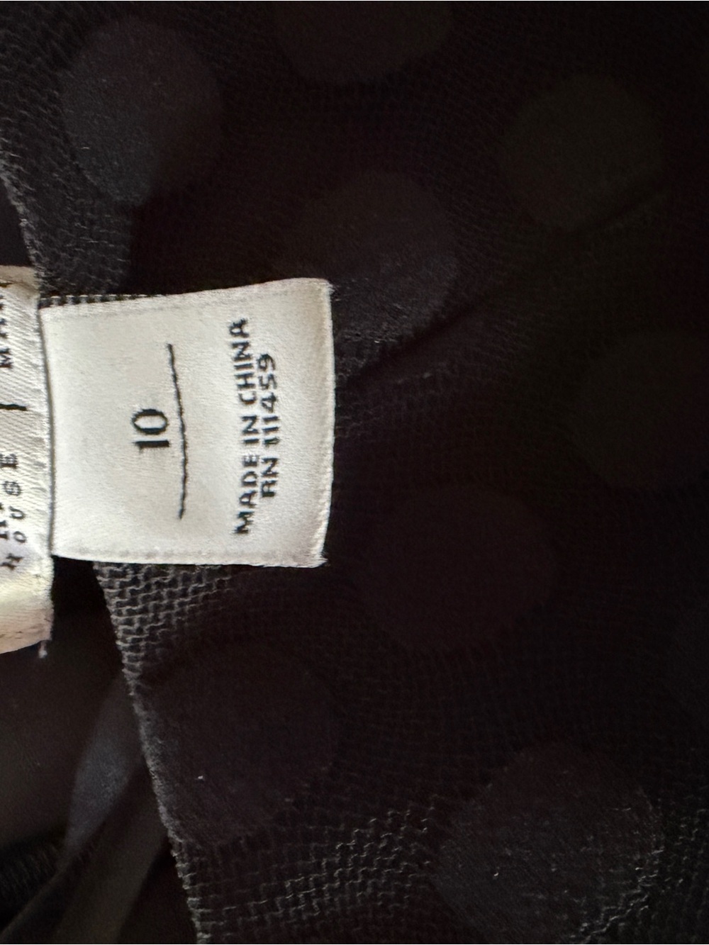 White House Black Market Black Strapless Polka Dot A-Line Dress - Picture 3 of 4